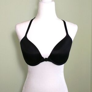 Pink, by Victoria's secrets snap front T back bra 34D.